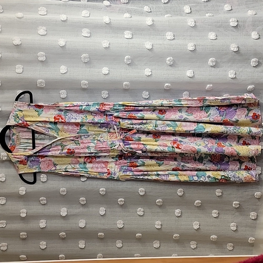 Vintage 90's Allison Blair Floral Shirt Dress Size S